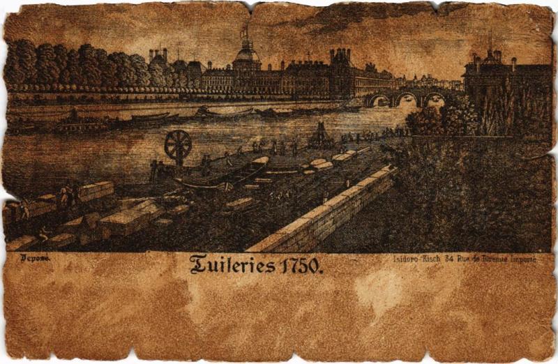Carte postale ancienne Vieux Paris les Tuileries