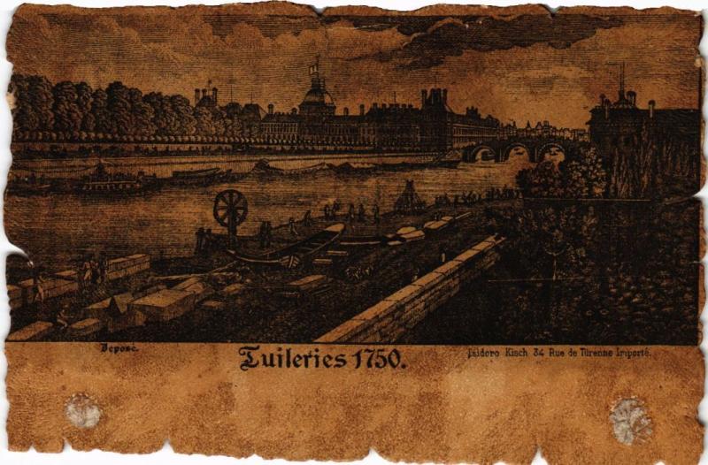 Carte postale ancienne Vieux Paris Tuileries