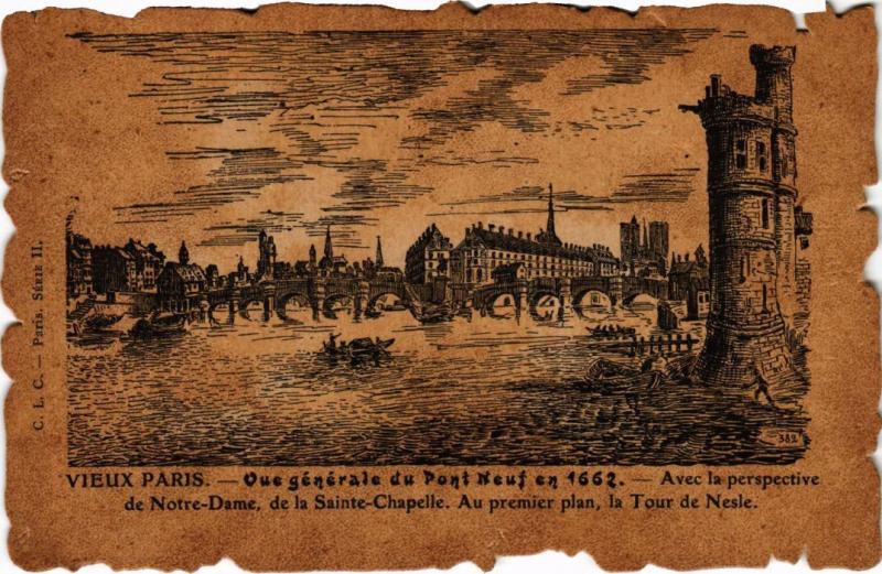 Carte postale ancienne Vieux Paris le pont-Neuf