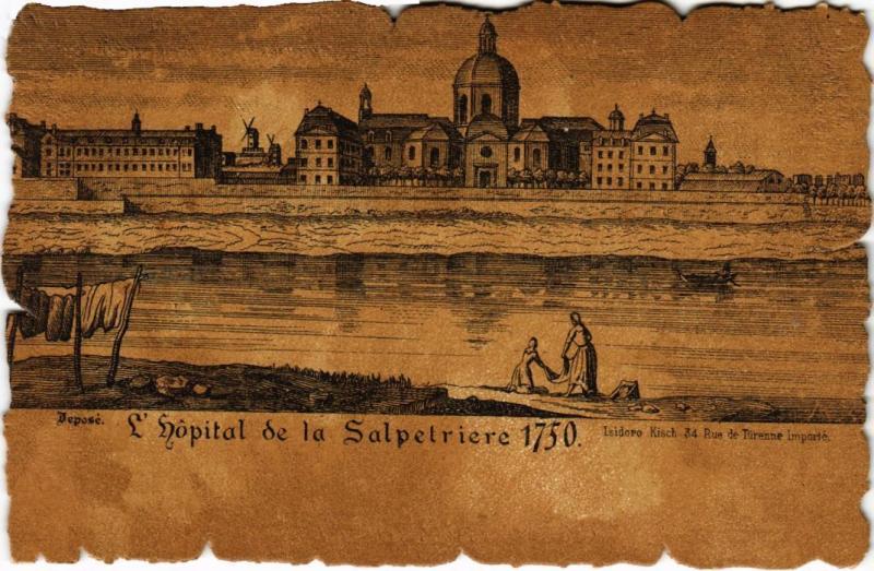 Carte postale ancienne Vieux Paris Hopital de la Salpetriere