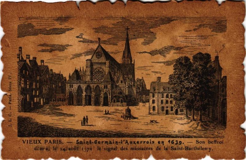 Carte postale ancienne Vieux Paris Saint-germain de l'Auxerrois