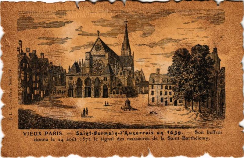 Carte postale ancienne Vieux Paris Saint-germain de l'Auxerrois