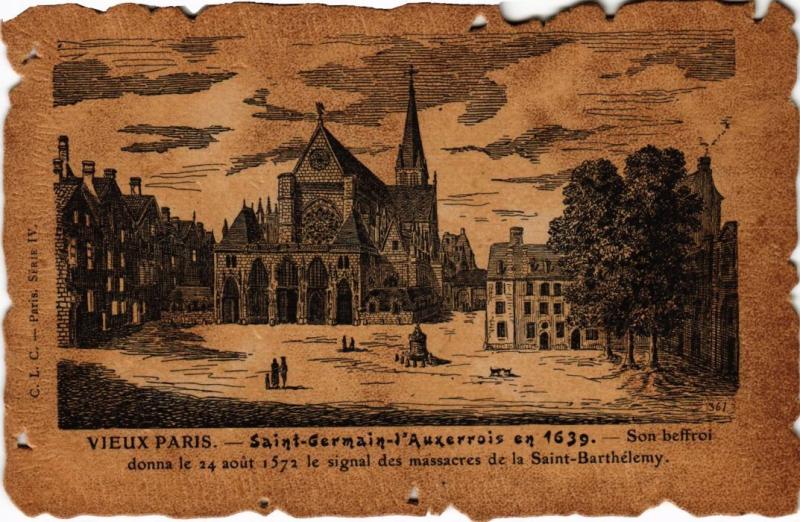 Carte postale ancienne Vieux Paris Saint-Germain de l'Auxerrois