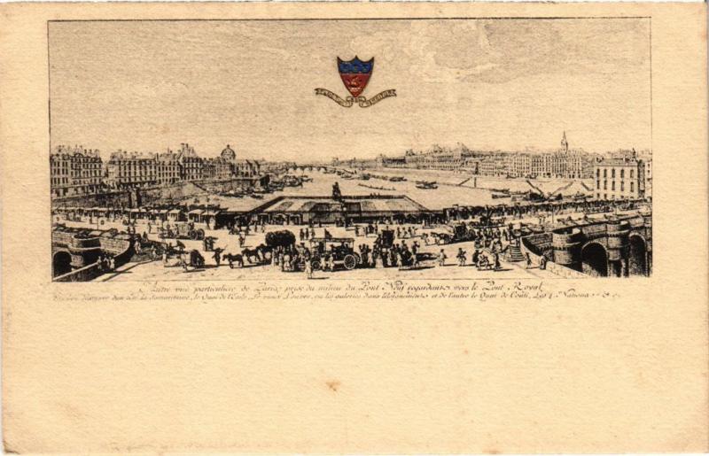 Carte postale ancienne Ancien Paris vue particuliere