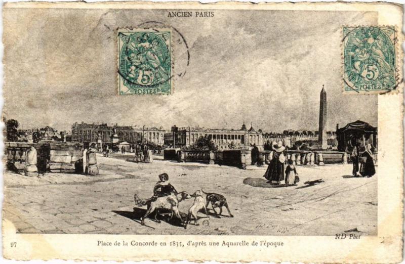 Carte postale ancienne Ancien Paris Place de la Concorde