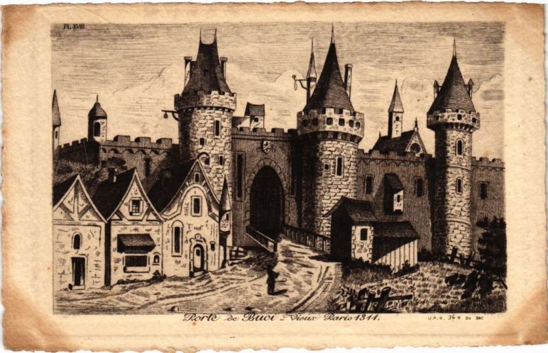 Carte postale ancienne Ancien Paris Porte de Bucy