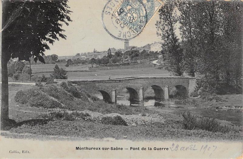Carte postale ancienne Monthureux Sur Saone - Pont De La Guerre - cpa émail à Monthureux-sur-Saône