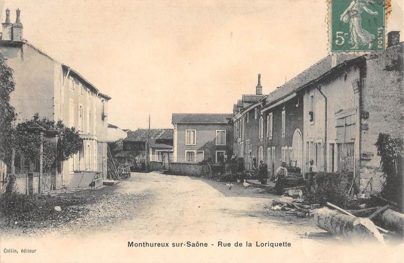 Carte postale ancienne Monthureux Sur Saone - Rue De La Loriquette à Monthureux-sur-Saône