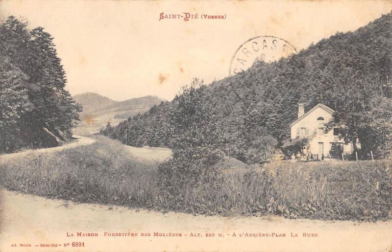Carte postale ancienne La Maison Forestiere Des Molieres - La Bure