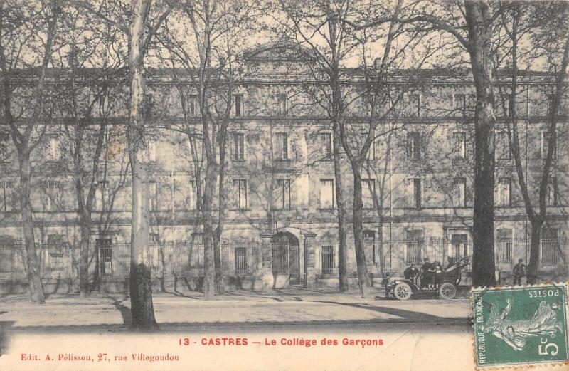Carte postale ancienne Castres - Le College Des Garcons à Castres
