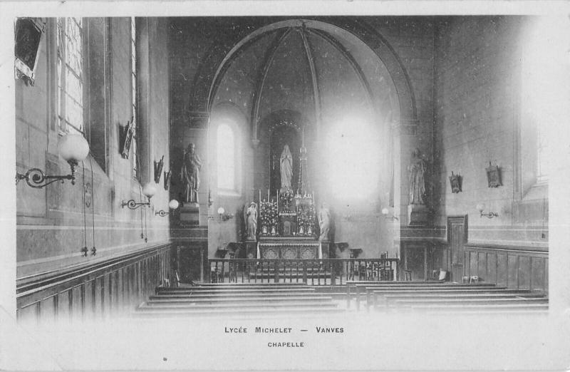 Carte postale ancienne Vanves - Lycee Michelet - Chapelle à Vanves