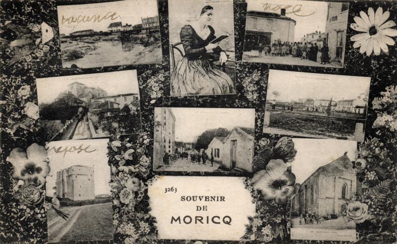Carte postale ancienne Souvenir de Moricq à Angles