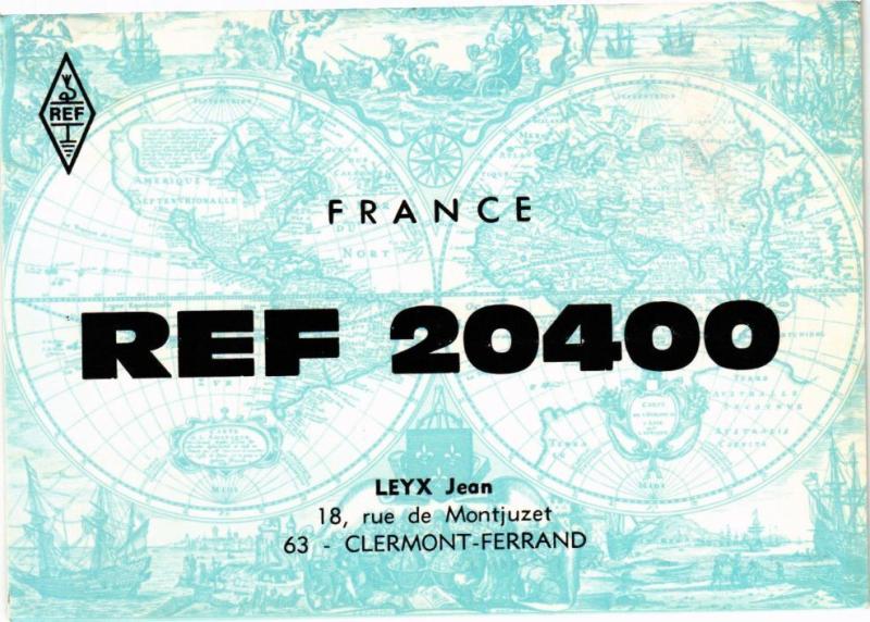 Carte postale ancienne France Ref 20400 - Leyx Jean 18 rue de Montjuzet - Clermont-Ferrand à Clermont-Ferrand