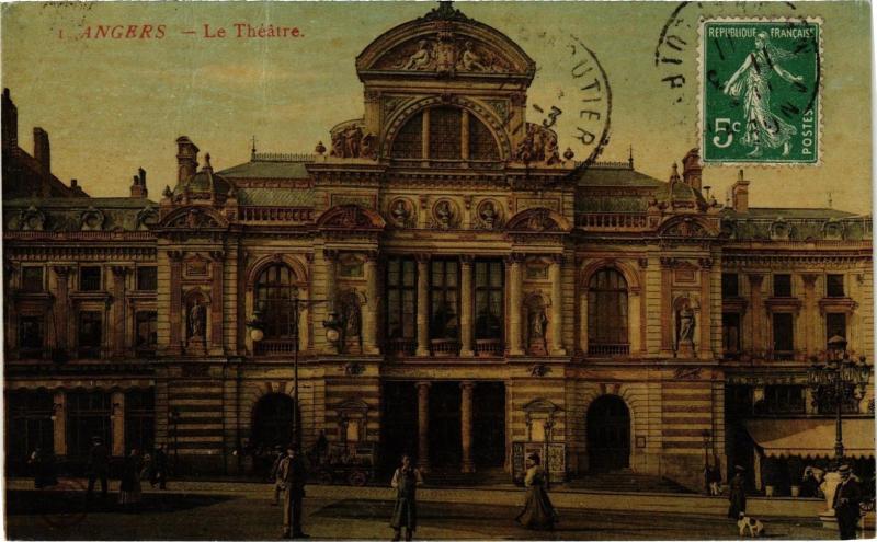 Carte postale ancienne Angers - Le Théatre à Angers