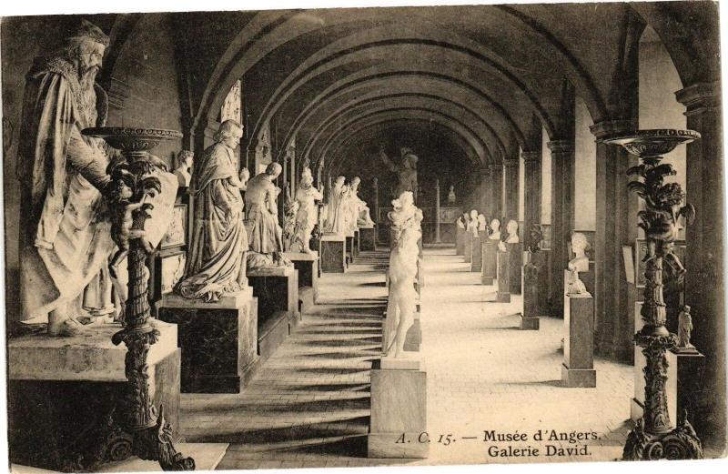 Carte postale ancienne Musée d'Angers - Galerie David à Angers