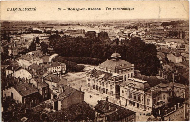 Carte postale ancienne Militaire - Bourg-en-Bresse - Vue panoramique à Bourg-en-Bresse