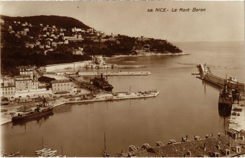 Carte postale ancienne Nice- Le Mont Boron France
