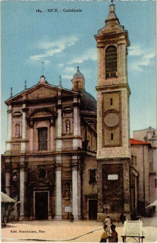Carte postale ancienne Nice- Cathedrale France