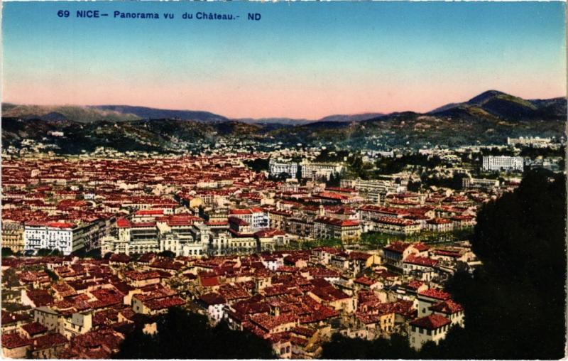 Carte postale ancienne Nice- Panorama France