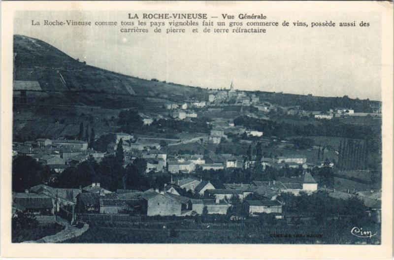 Carte postale ancienne La Roche-Vineuse - Vue générale à La Roche-Vineuse