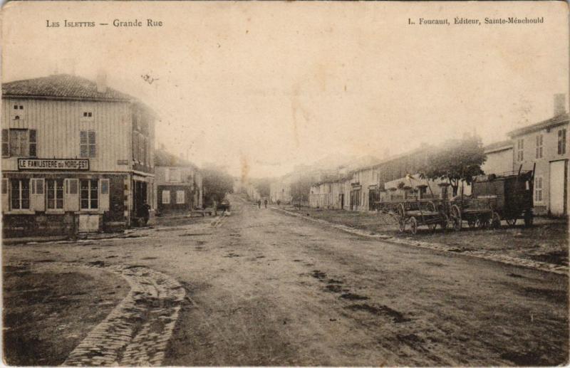 Carte postale ancienne Les Islettes - Grande Rue aux Islettes