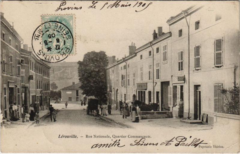 Carte postale ancienne Lérouville - Rue Nationale, Quartier Commescauts à Lérouville