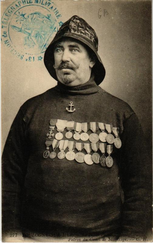 Carte postale ancienne Boulogne sur Mer- Le Pilote Pollet France à Boulogne-sur-Mer