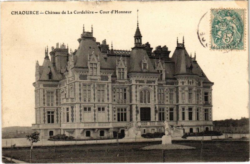 Carte postale ancienne Chaource - Chateau de la Cordeliere à Chaource