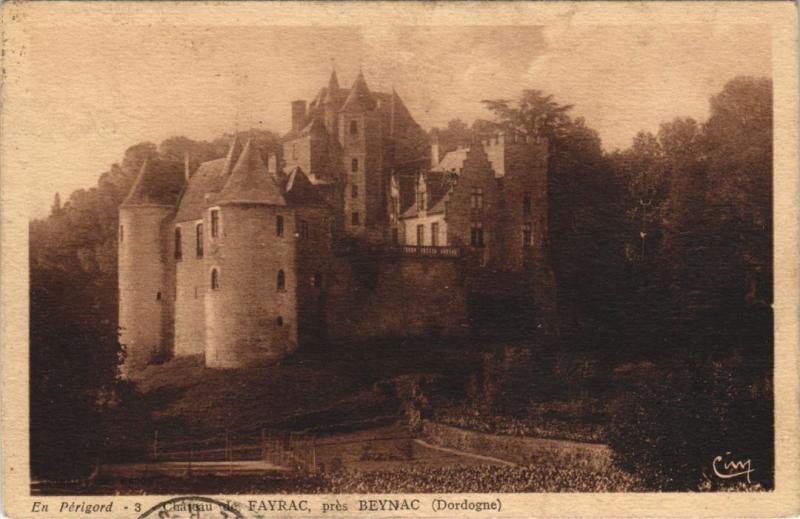 Carte postale ancienne Chateau de Fayrac pres Beynac