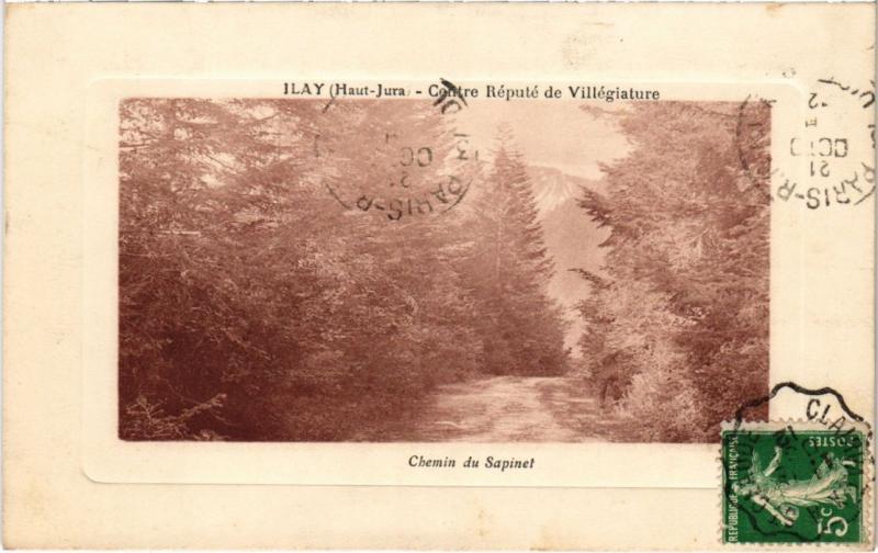 Carte postale ancienne Contre Repute de Villegiature, Chemin du Sapinet France à Chemin