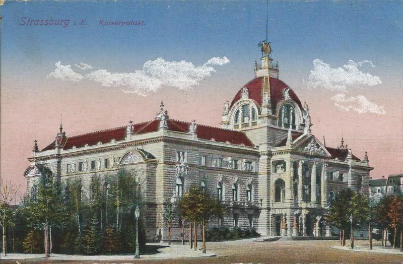 Carte postale ancienne Palais Impérial à Strasbourg