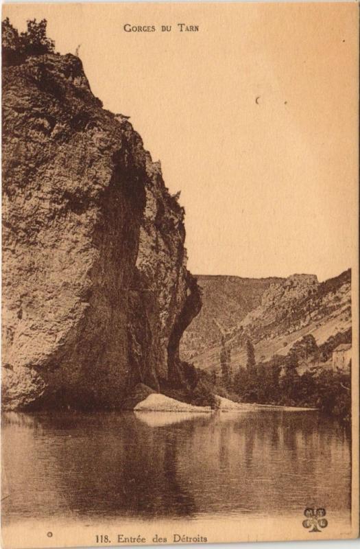 Carte postale ancienne Gorges du Tarn Entree des Detroits France