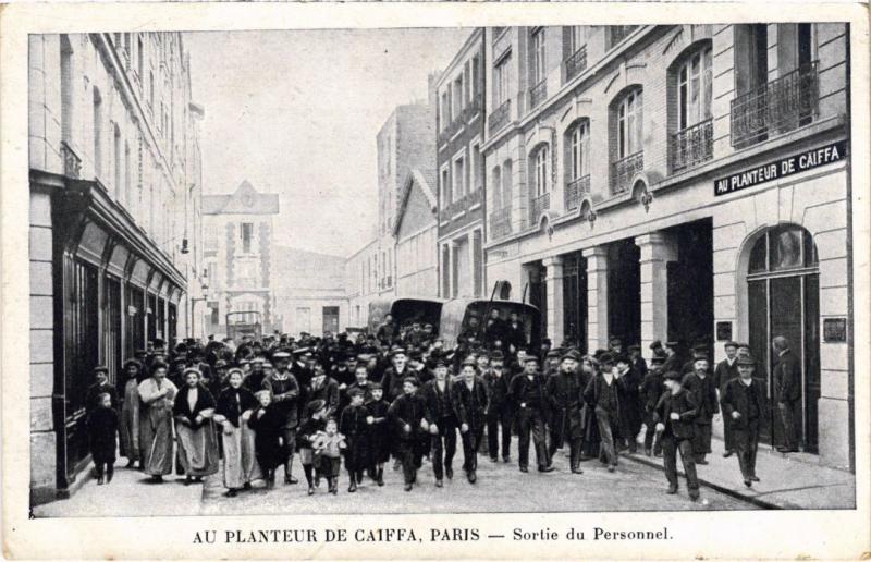 Carte postale ancienne Au planteur de Caïffa - Sortie du Personnel à Paris 14e