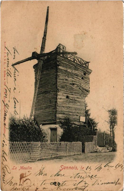 Carte postale ancienne Sannois Le Moulin à Sannois