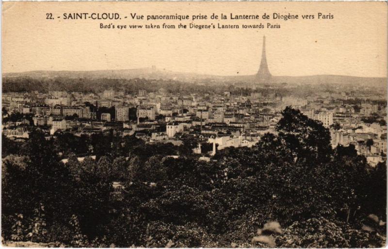 Carte postale ancienne Saint-Cloud Vue Panoramique à Saint-Cloud
