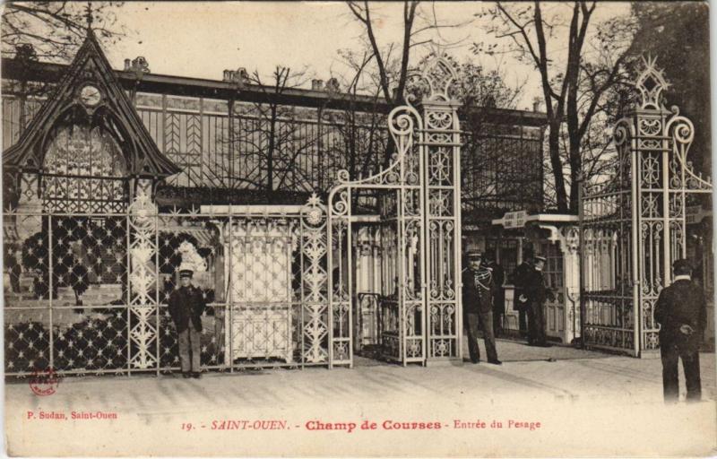 Carte postale ancienne Saint-Ouen - Champ de Courses