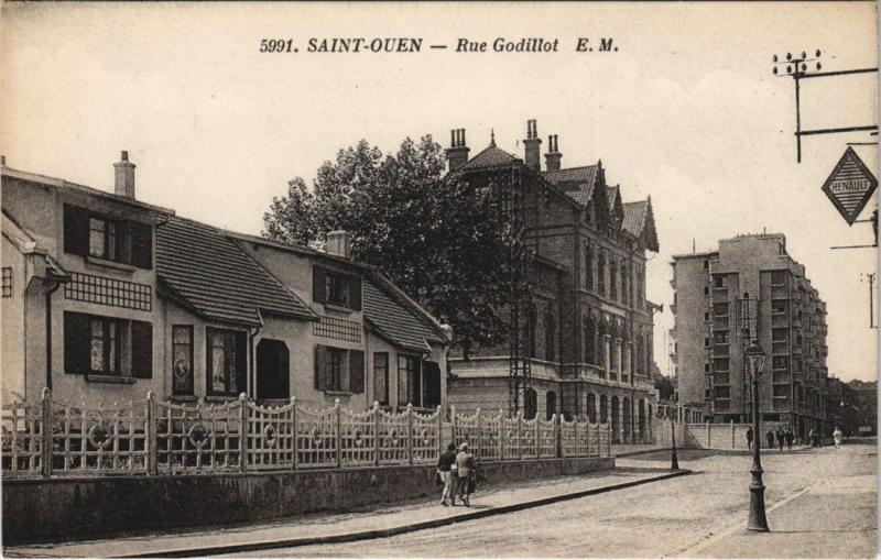 Carte postale ancienne Saint-Ouen - Rue Godillot