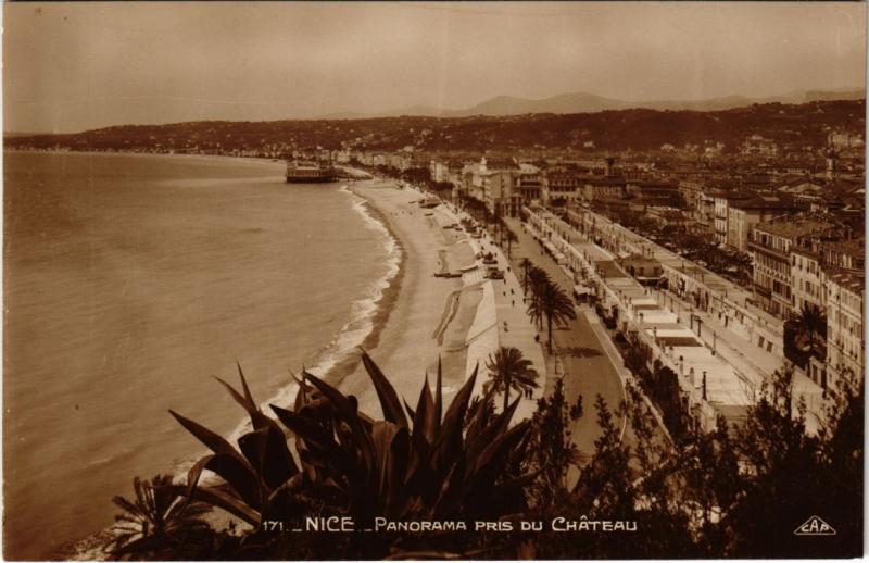 Carte postale ancienne Nice- panorama France