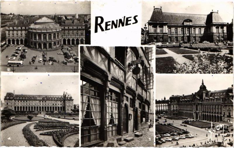 Carte postale ancienne Rennes Souvenir France à Rennes