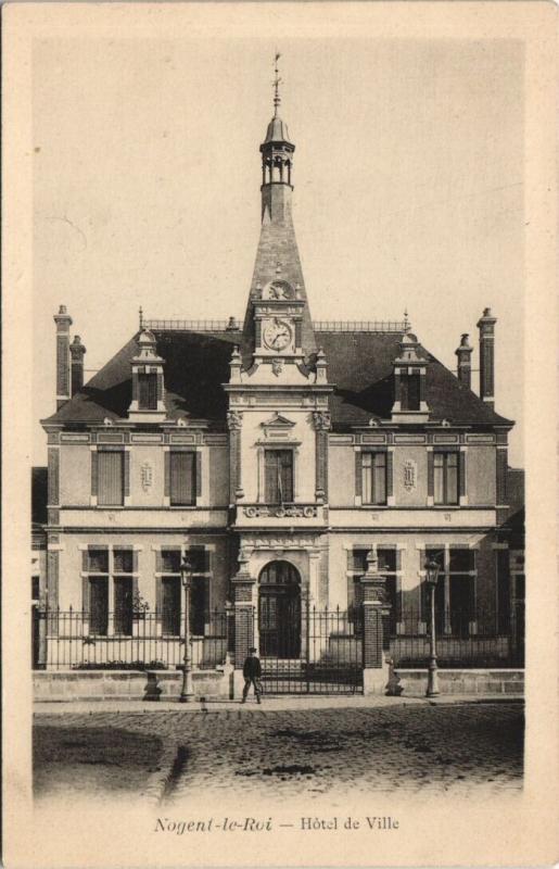 Carte postale ancienne Nogent-le-Roi - Hotel de Ville à Nogent-le-Roi