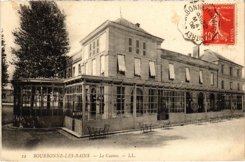 Carte postale ancienne Bourbonne les Bains Le Casino France