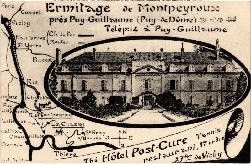 Carte postale ancienne Ermitage de Montpeyroux Souvenir France à Montpeyroux