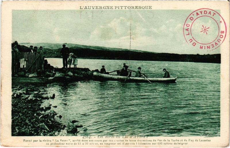 Carte postale ancienne Lac d'Aydat Les Bords France à Aydat