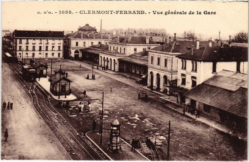 Carte postale ancienne Clermont-Ferrand Vue Generale de la Gare France à Clermont-Ferrand