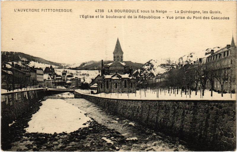 Carte postale ancienne La Bourboule La Dordogne, les Quais France à La Bourboule