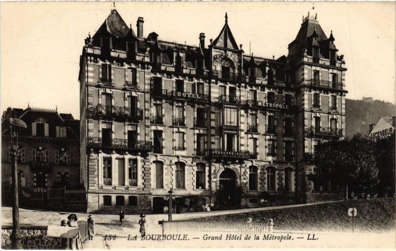 Carte postale ancienne La Bourboule Gran Hotel de la Metropole France à La Bourboule
