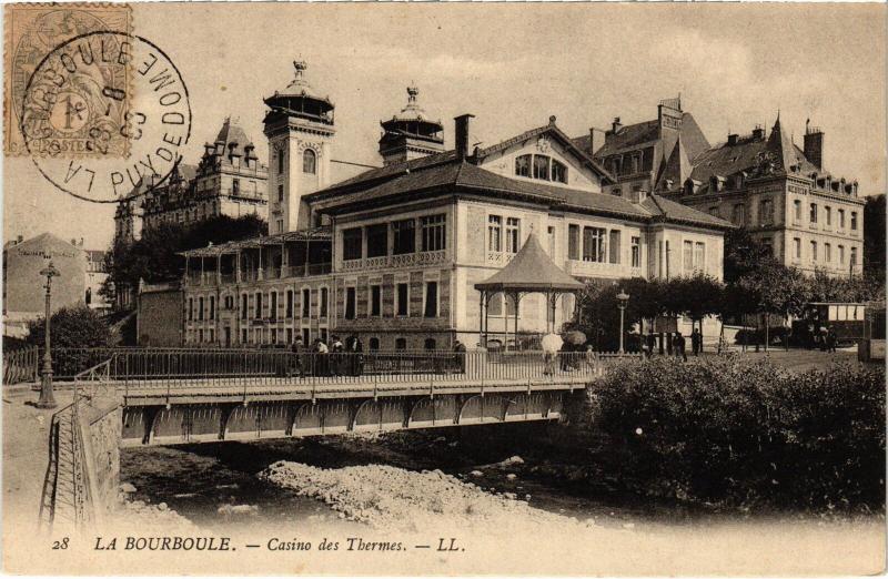 Carte postale ancienne La Bourboule Casino des Thermes France à La Bourboule