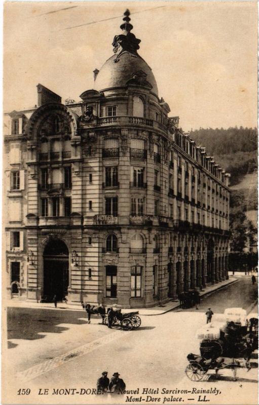 Carte postale ancienne Mont-Dore Nouvel Hotel Sarciron Rainaldy France à Mont-Dore