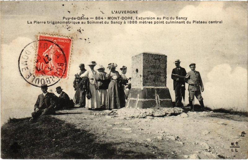 Carte postale ancienne Mont-Dore Excursion au Pic du Sancy France à Mont-Dore