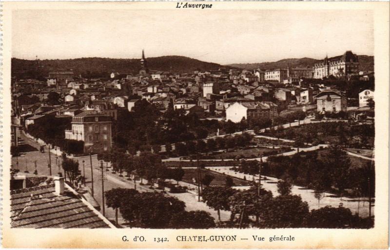 Carte postale ancienne Chatel-Guyon Vue Generale France
